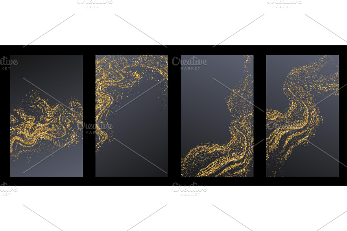 Abstract shiny gold glitter design, a Texture Illustration by Marinstri