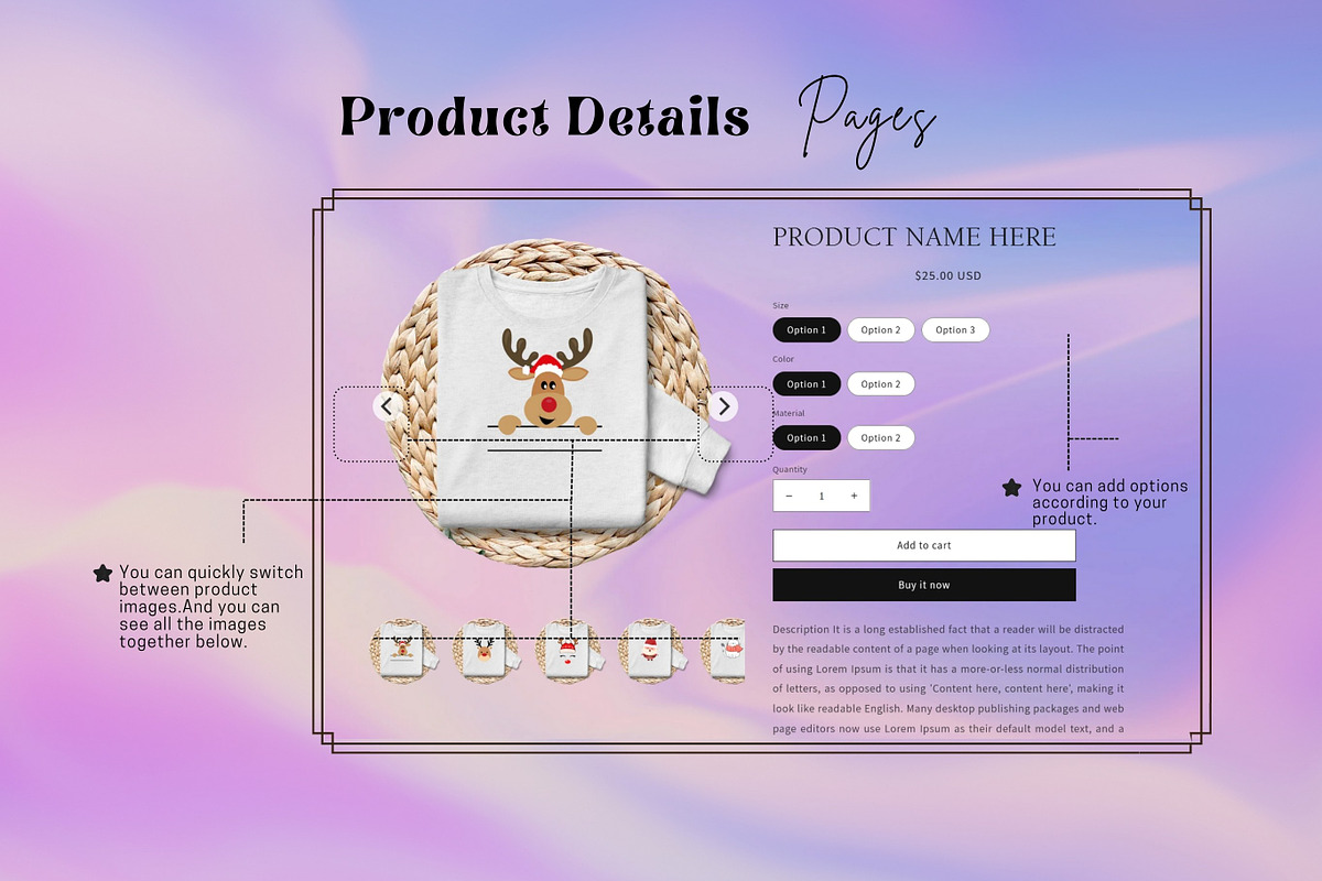Purple Glassmorphism Shopify Theme, a Templates & Theme by DaisyStudio (Photo 8 of 10)