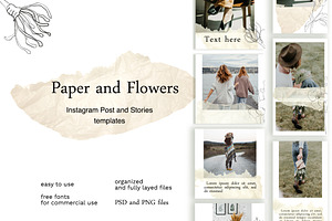 Instagram Post and Stories Template