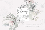 Bloom & Flourish - Floral Clipart, an Illustration by The Autumn Rabbit Ltd (Thumbnail 1 of 10)
