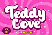 Teddy Love Font, a Handwritten Font by MyFontsShop (Thumbnail 1 of 5)