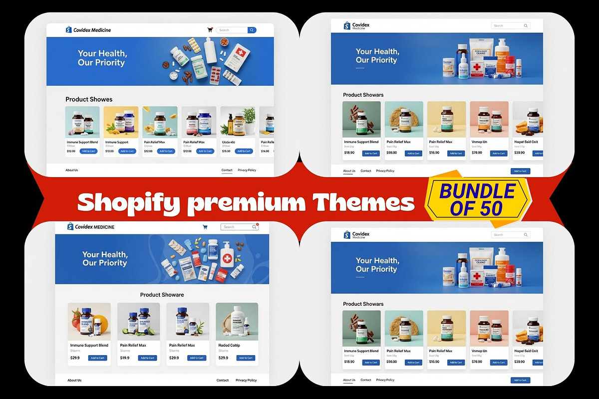 Shopify Premium Themes Bundle 50, a Shopify Template by Aban's World (Photo 6 of 60)