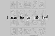 Pastel Garden Clipart, a Work Illustration by Palau (Thumbnail 7 of 10)