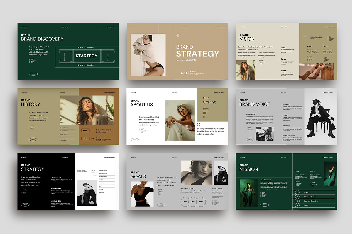 Brand Strategy Presentation Template, a Presentation Template by Alvi-Studio (Photo 9 of 9)