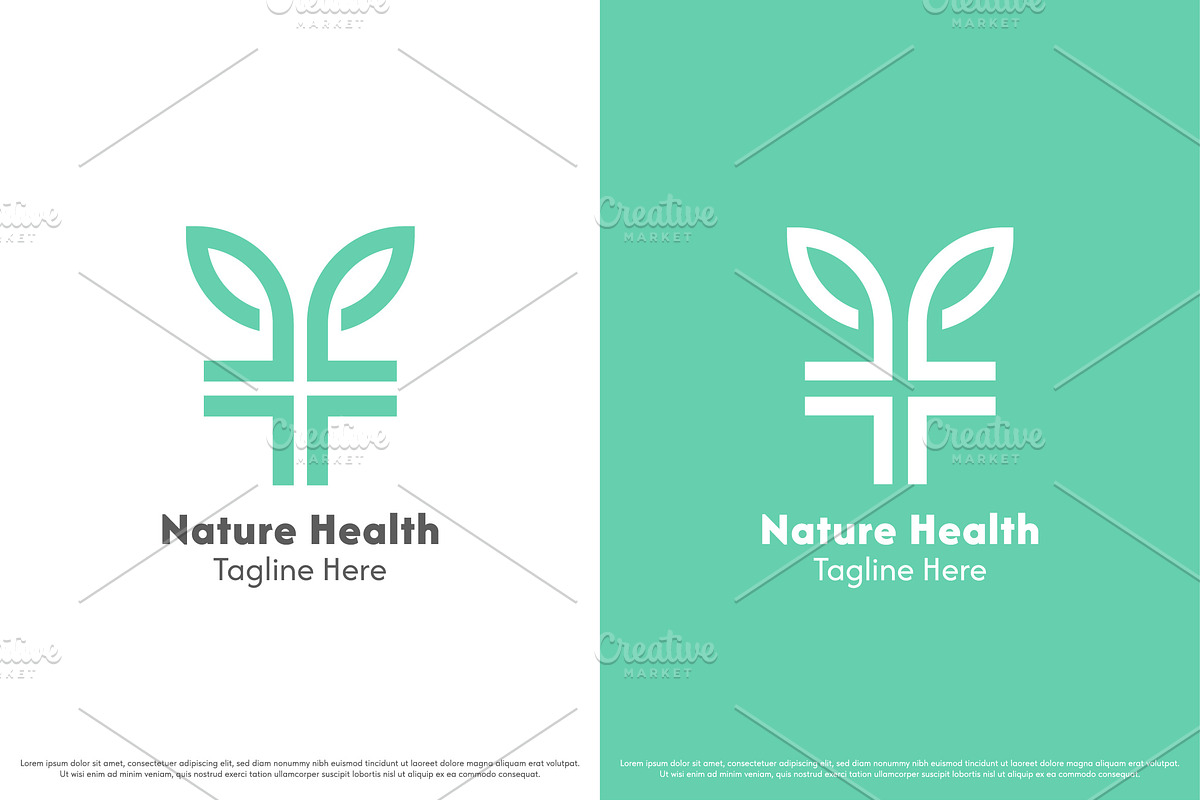 Nature Health Leaf Logo Design Icon, a Branding & Logo Template by Morvana Crew