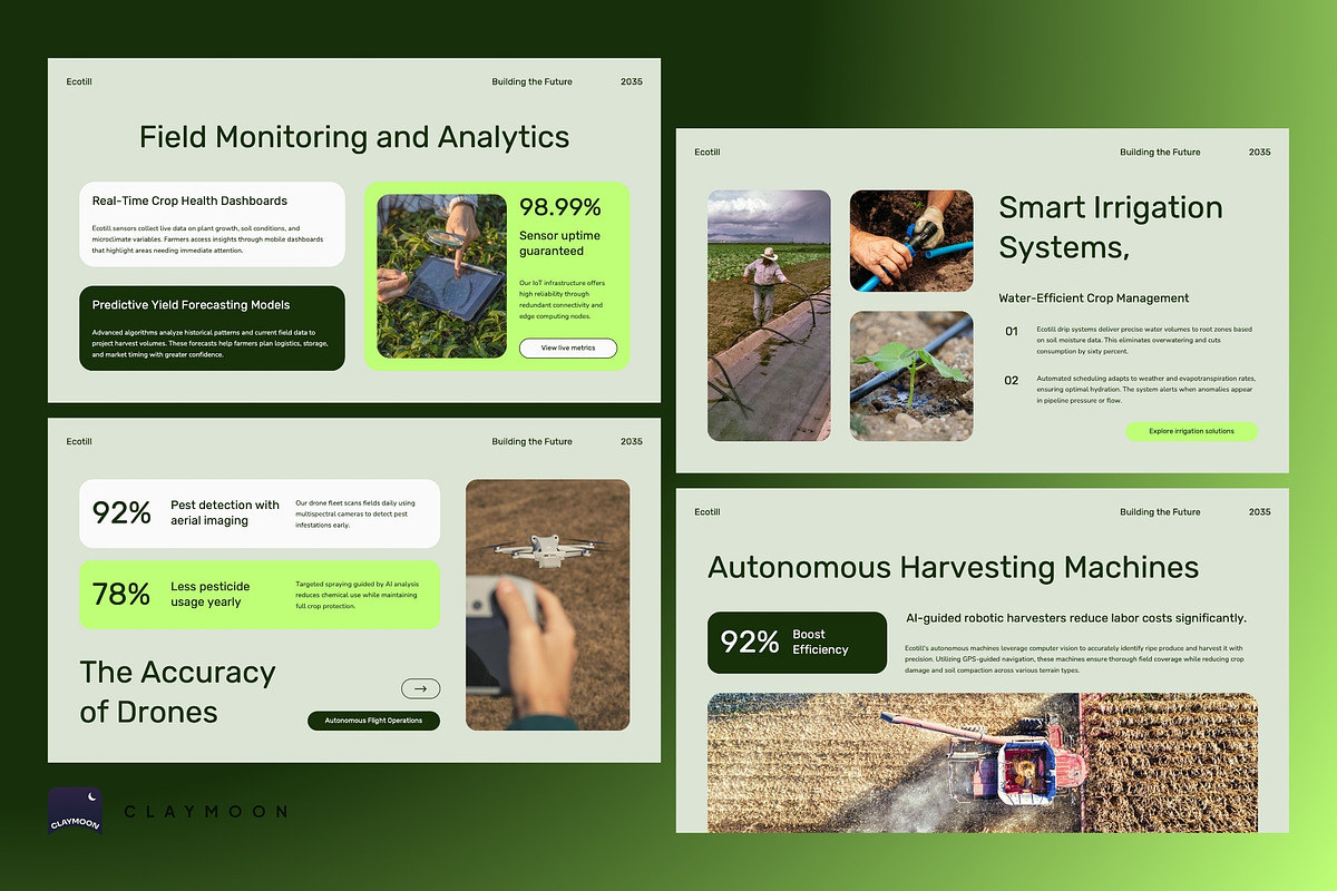 Smart Agriculture Pitch Deck, a Presentation Template by Claymoon Lab (Photo 6 of 7)