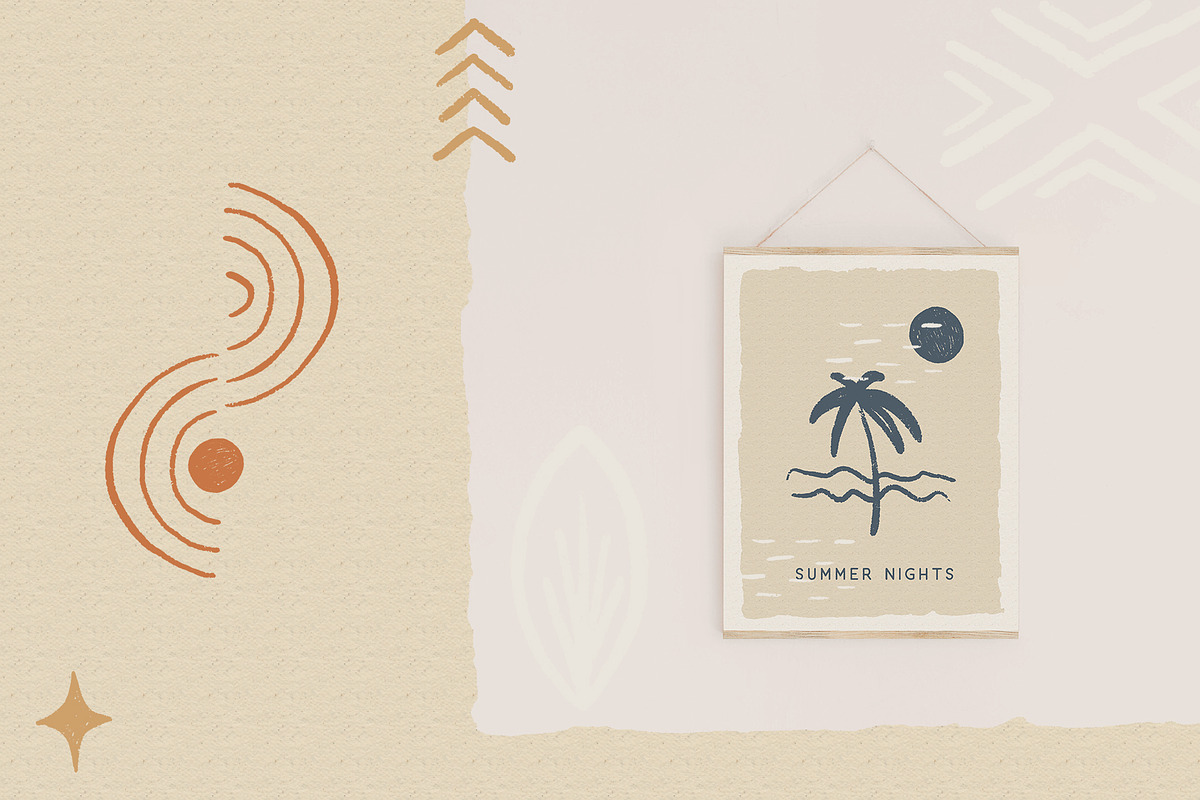 Bohemian Summer Illustrations, a Texture Illustration by amber&ink (Photo 8 of 8)