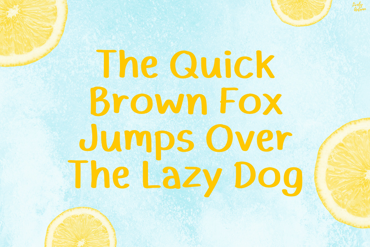 Lemon Soda | Fun Handwriting Font, a Handwritten Font by LivelyAutumn11.11 (Photo 4 of 5)