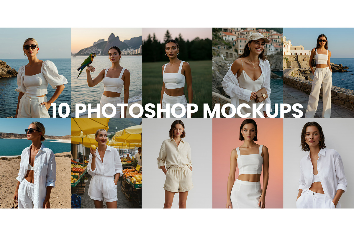 10 Resortwear Mockups + Freebie, a Shirt Mockup by ARARA ✸ Creative Design (Photo 2 of 5)