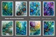 Modern Alcohol Ink Illustration, a Decorative Illustration by Housui Patterns (Thumbnail 8 of 9)