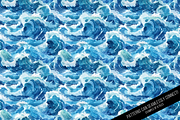 Watercolor Waves Digital Paper, a Pattern Graphic by Chromolume Studio (Thumbnail 20 of 28)