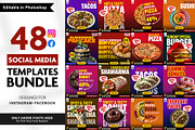 48 Food Social Media Templates - PSD, a Social Media Template by Allies Interactive (Thumbnail 1 of 4)