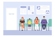 People in doctor waiting room, a Healthcare Illustration by Good Studio (Thumbnail 4 of 4)
