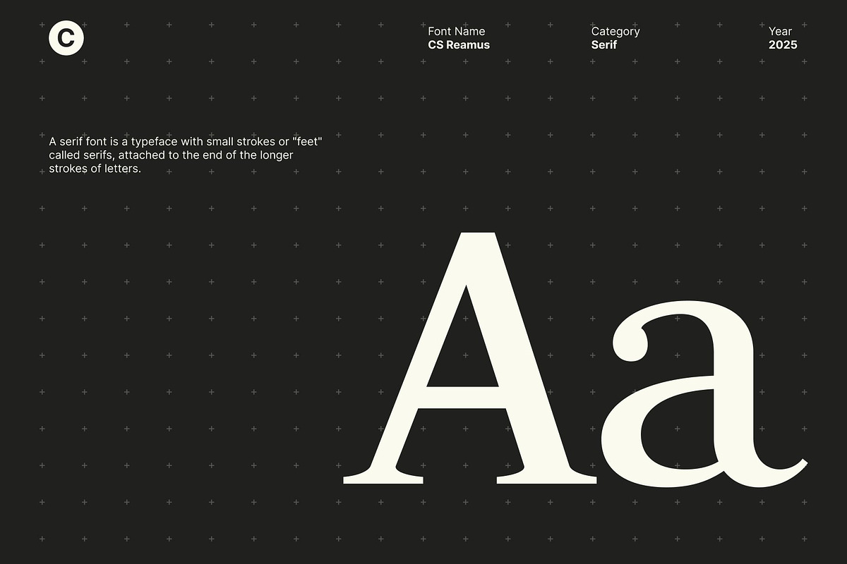 CS Reamus – Serif Typeface, a Serif Font by Craft Supply Co. (Photo 4 of 8)