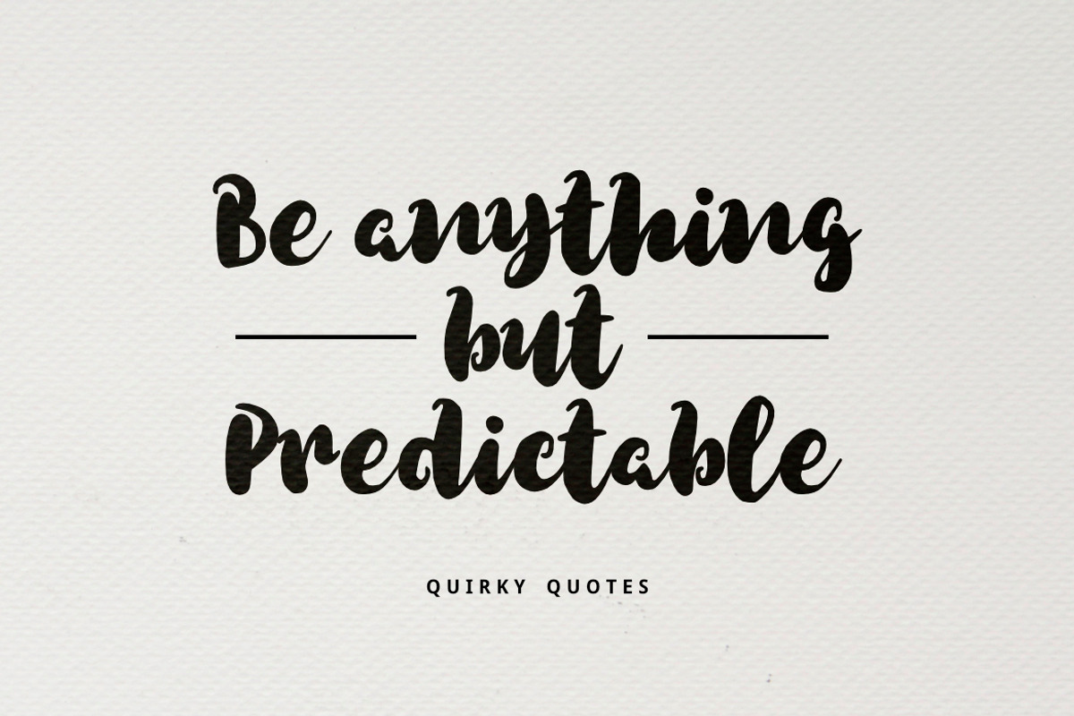 Quirky Font preview 4