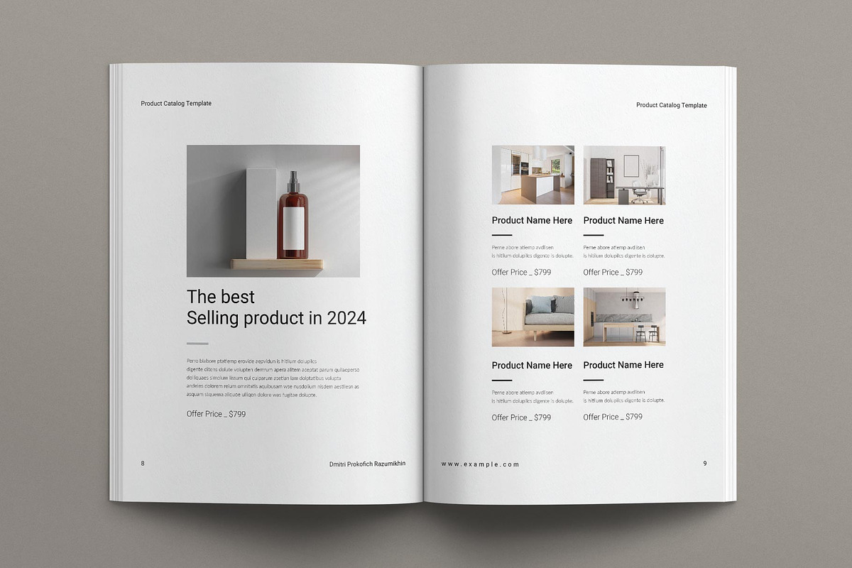Product Catalog Template, a Brochure Template by E-Type (Photo 4 of 8)