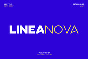 Linea Nova Sans Serif Family, a Sans Serif Font by Artiveko (Thumbnail 1 of 9)