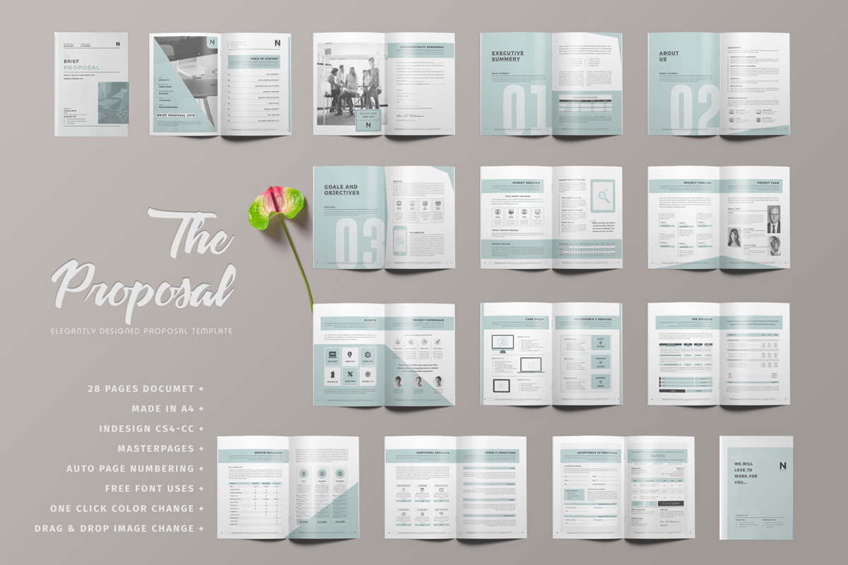 Proposal, a Brochure Template by ThemeDevisers (Photo 4 of 4)