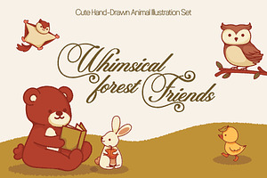 Whimsical Forest Friend - Vector Set