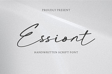 Essiont - elegant script font