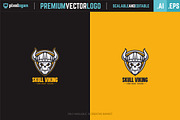 Skull Viking Logo, a Branding & Logo Template by pixelogan (Thumbnail 2 of 2)