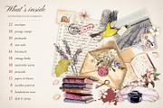 Vintage Postage Stamps & Envelopes, an Object Illustration by Where summer is (Thumbnail 2 of 16)