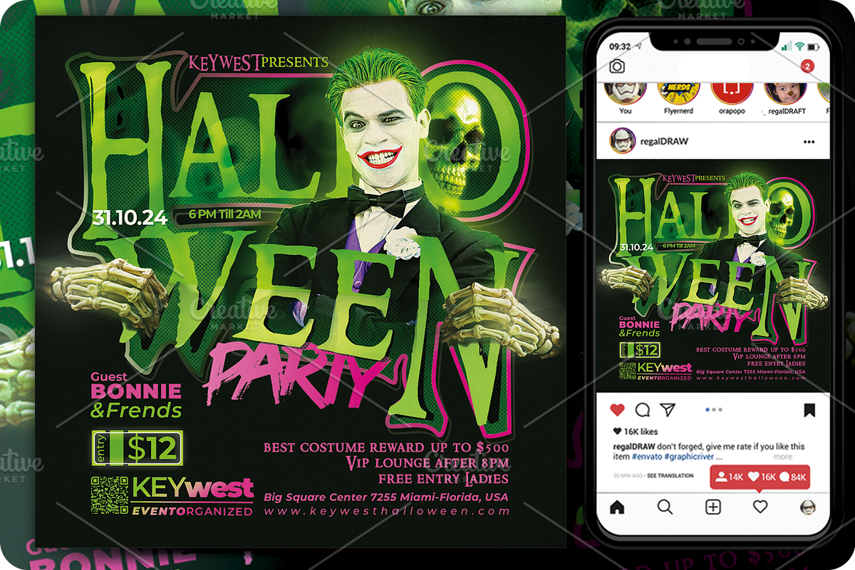 Halloween Flyer, a Flyer Template by regalDRAW (Photo 3 of 3)