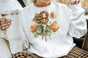 Whimsical Fairy Painter Clipart, an Illustration by CraftArtStudio (Thumbnail 5 of 6)