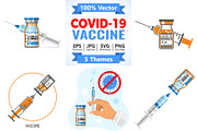 Covid-19 coronavirus vaccine syringe, a Healthcare Illustration by TAlex (Thumbnail 1 of 7)