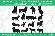 Corgi Dog Svg, Corgi, Dog Svg, an Object Graphic by VectorWorlds (Thumbnail 1 of 3)