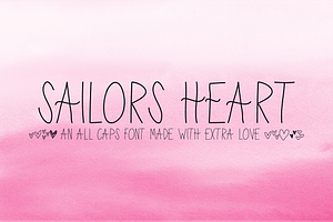 Sailor's Heart Font - Made with Love