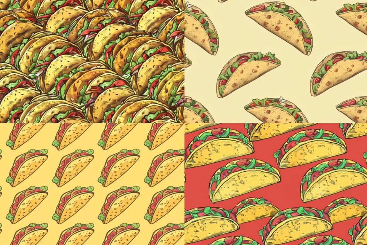 Taco Seamless Seamless Patterns, a Pattern Graphic by PrintablesByFranklyn (Photo 4 of 7)