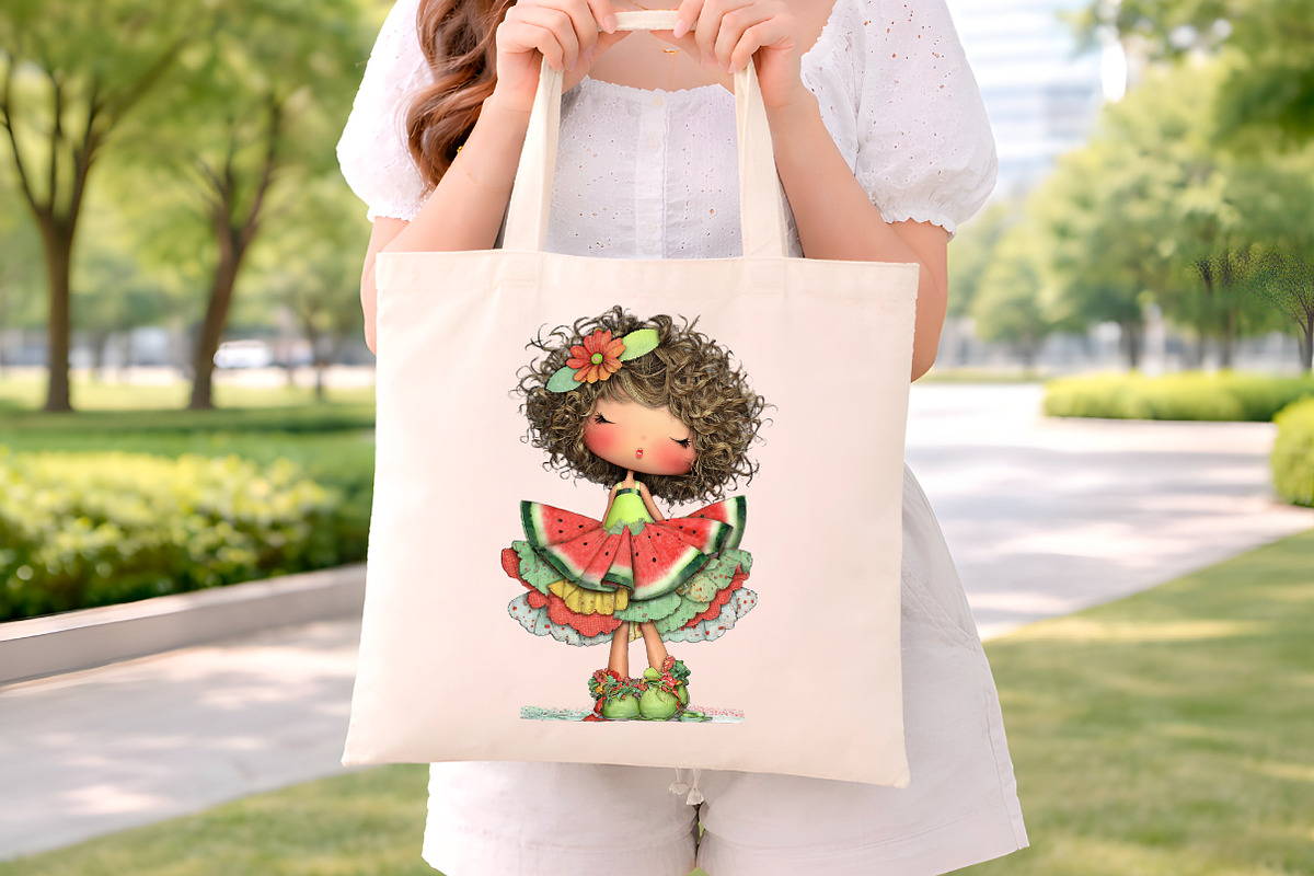 Whimsical Summer Watermelon Girls Cl, an Illustration by Digital Artistic99 (Photo 8 of 10)