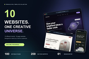 SiteMorph 10 HTML Website Bundle, a HTML Template by Flyer Arts
