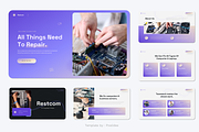 Computer & Laptop PowerPoint, a Presentation Template by Pixslides (Thumbnail 2 of 6)