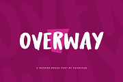 Overway, a Handwritten Font by khurasan (Thumbnail 1 of 5)