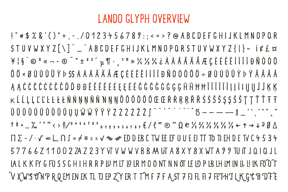 Lando, a Sans Serif Font by illunatic (Photo 9 of 10)