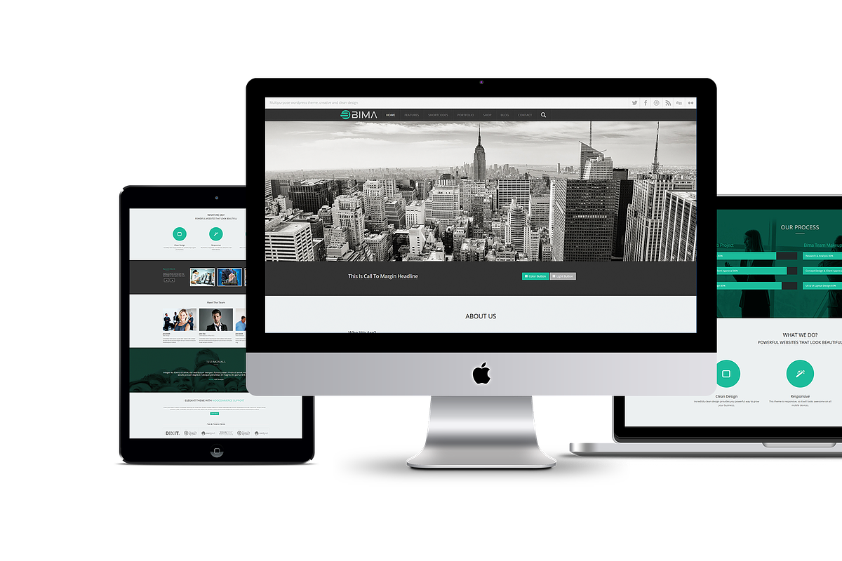 Bima Premium Wordpress Woo Commerce, a WordPress Template by Tetuko Themes (Photo 1 of 5)