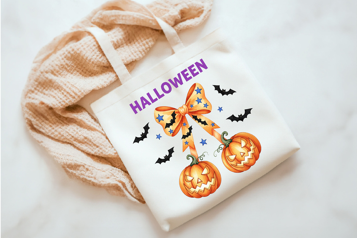 Halloween Pumpkin Cherries, an Illustration by Watercolor design (Photo 3 of 3)