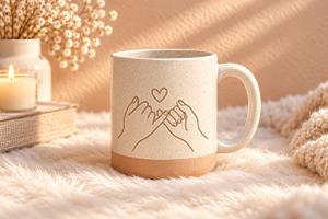Minimalist Promise Mug STL File, a Furniture 3D Model by Layerology