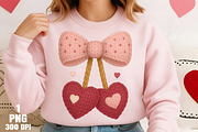 Crochet Valentine Cherry PNG, an Illustration by Daily.Designs (Thumbnail 5 of 5)