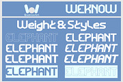 Elephant Font, a Font by weknow (Thumbnail 7 of 8)