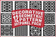 Black Geometric Pattern Panel SVG, an Object Graphic by jahid234 (Thumbnail 1 of 13)