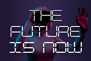 Digitrone – Futuristic Display Font, a Sans Serif Font by Fikryal Studio (Thumbnail 12 of 15)