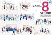 Museum Vector Scenes, an Animal Illustration by Tera Vector (Thumbnail 1 of 2)