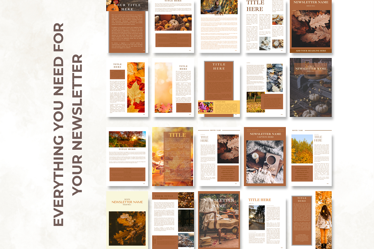 Autumn Newsletter Template 50 Pages, a Marketing Template by Digital By Nikoleta (Photo 9 of 10)