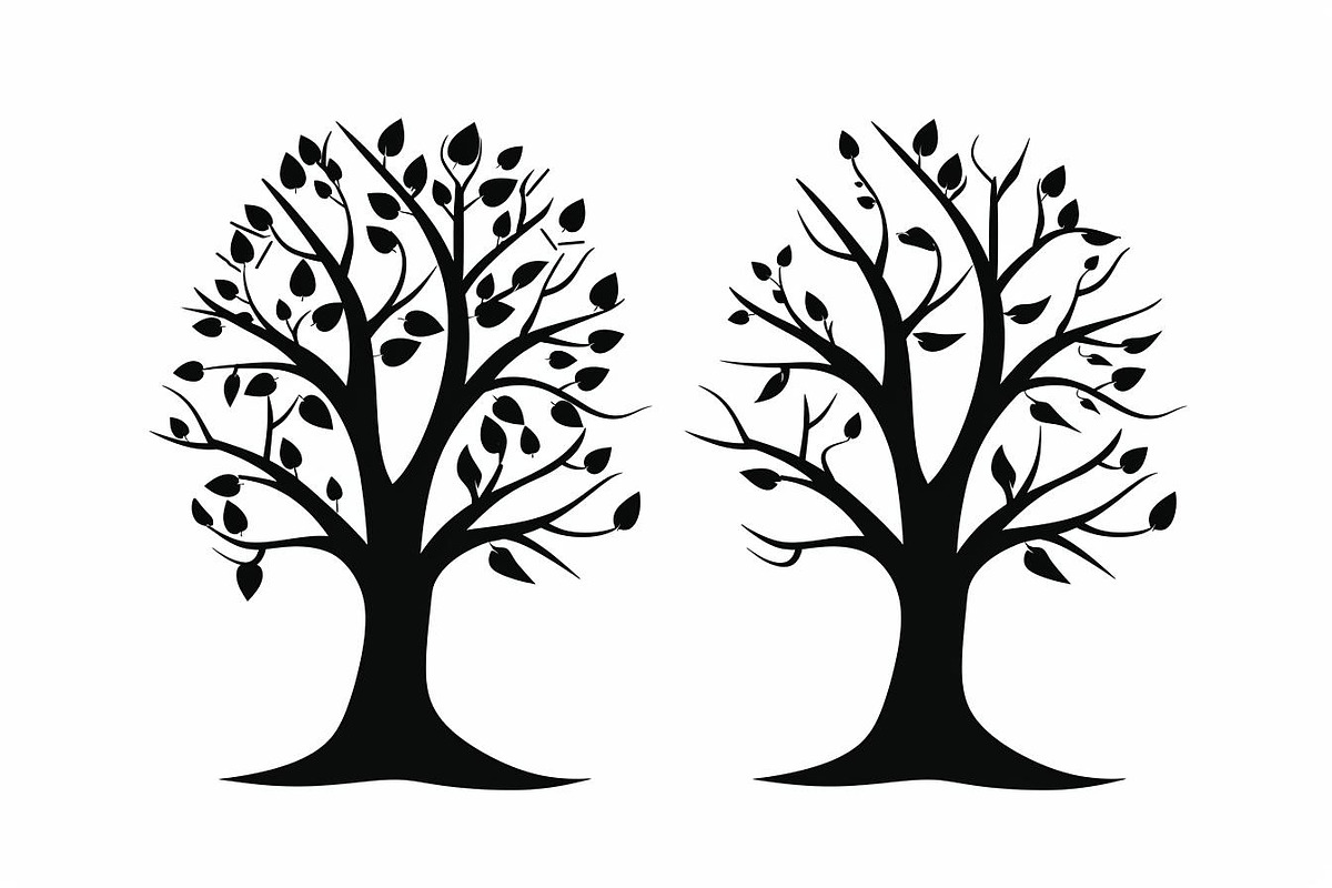 Elegant Tree Silhouette Bundle, an Illustration by Designs_River (Photo 7 of 9)