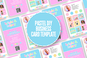 Pastel QR Business Card Template, a Business Card Template by SunshineStudioBoutique (Thumbnail 2 of 9)