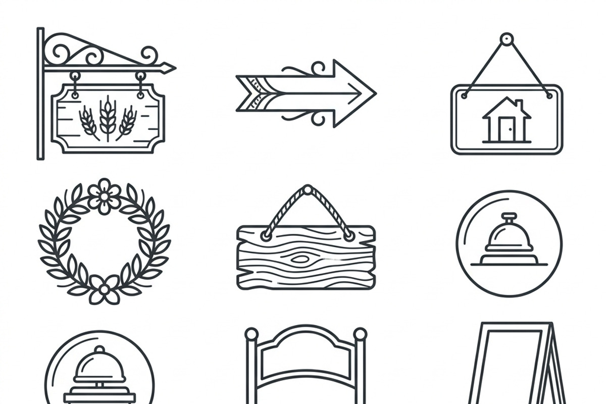 Bundles Set Floral Wedding Icons, an Outline Icon by adenpinkstore (Photo 41 of 44)
