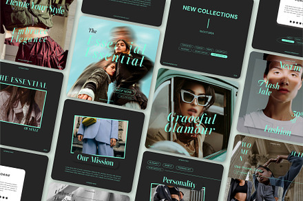 Trendy // Fashion Social Media Kit, a Social Media Template by SecondBrain Store